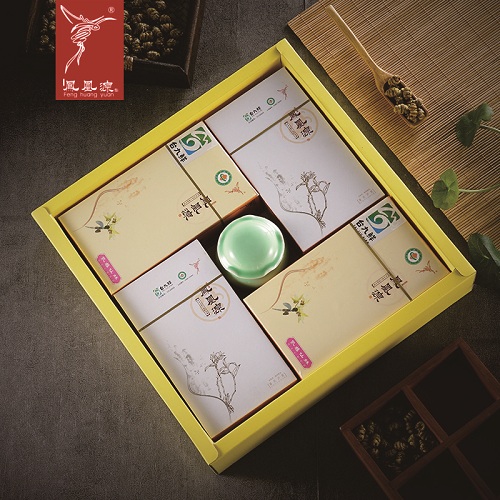Dendrobium officinale gift box (soft gold powder gold package + flower tea + maple leaf).JPG