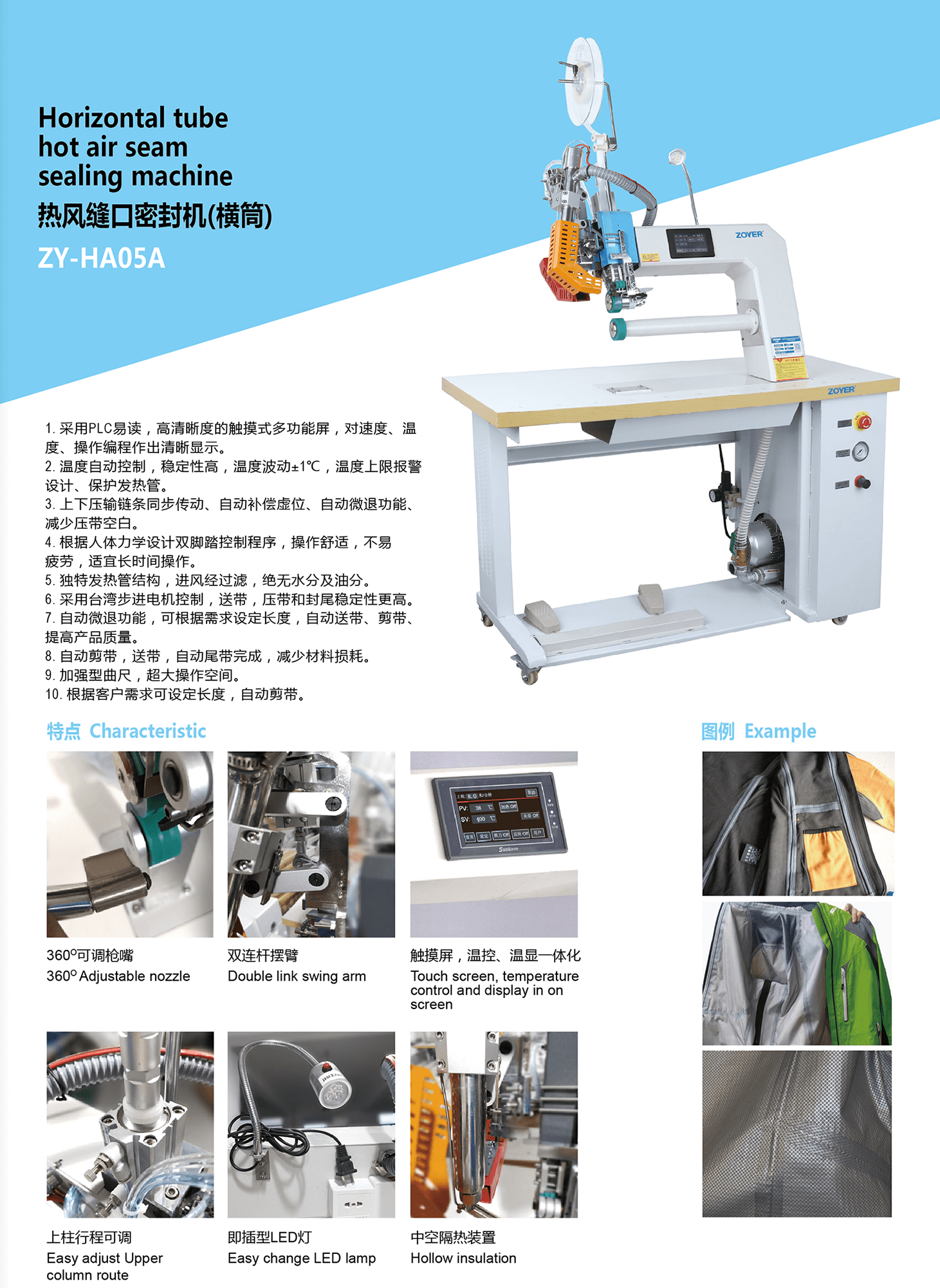 Hot air seam sealing tape machine series 热风机 -02